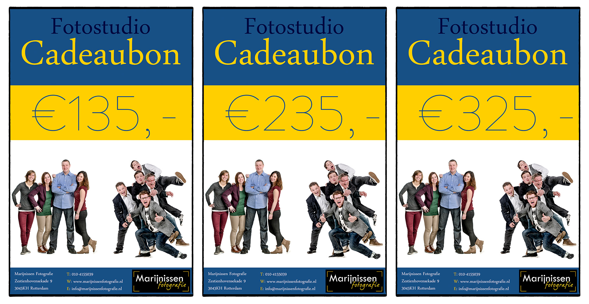 Fotoshoot cadeaubon van Fotostudio Marald Marijnissen