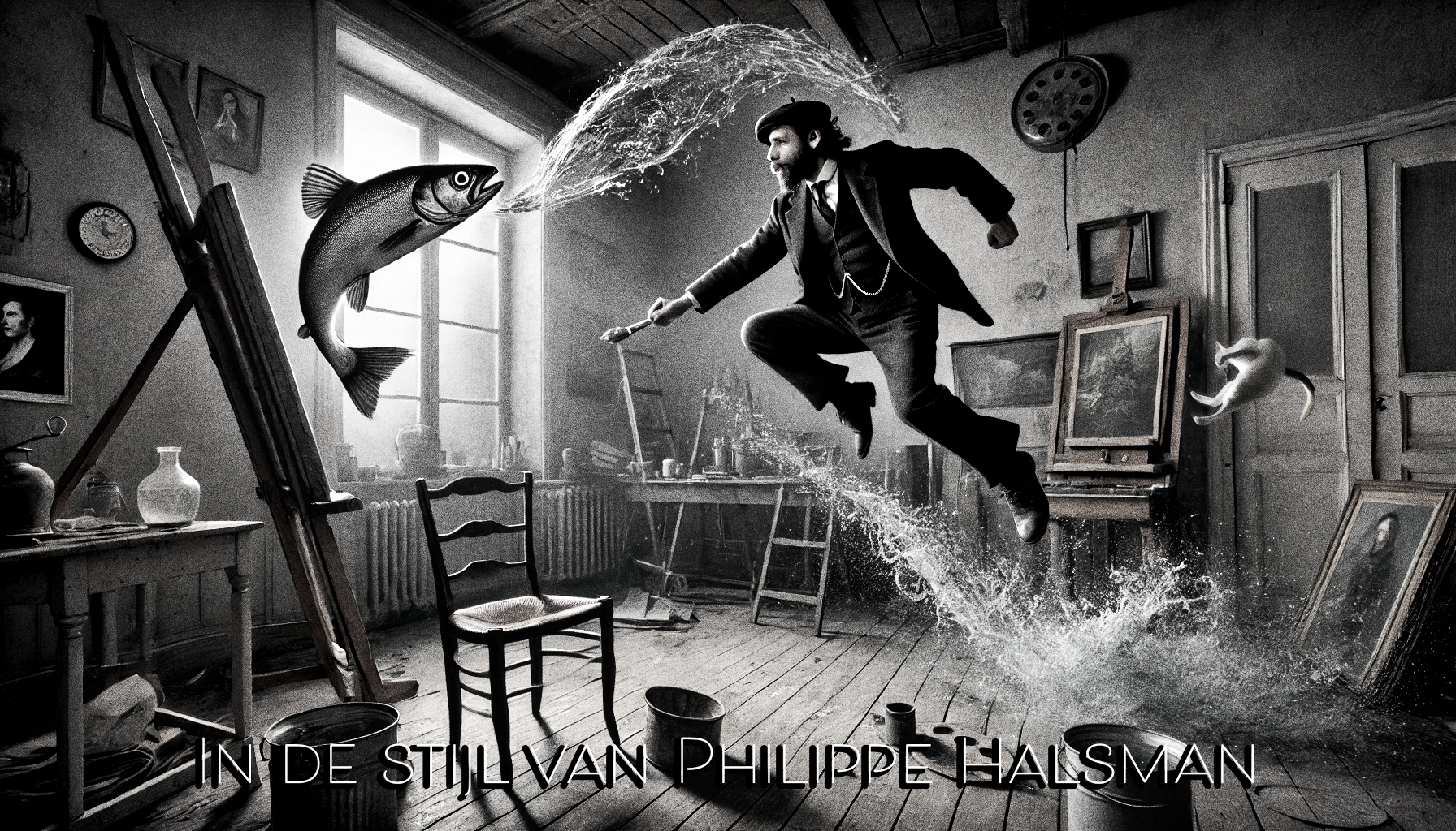 Foto in de stijl van Philippe Halsman www.marijnissenfotografie.nl